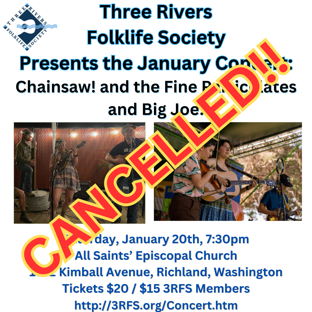 January Concert:  Sorry, we've had to cancel.  Look for a rescheduled show in May!